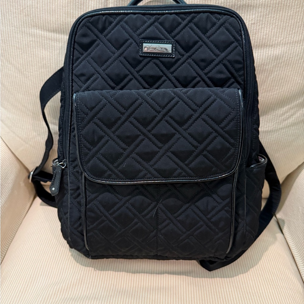 Vera Bradley Black Quilted Backpack